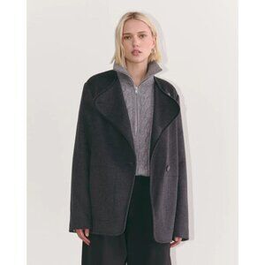 Everlane The October Coat Women's Size XS Dark Charcoal Melange
